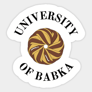 University of Babka Sticker